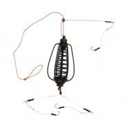 Годівниця для лову риби, оснащена, Carp Profi, Кавун / груша, фарбована, 40г